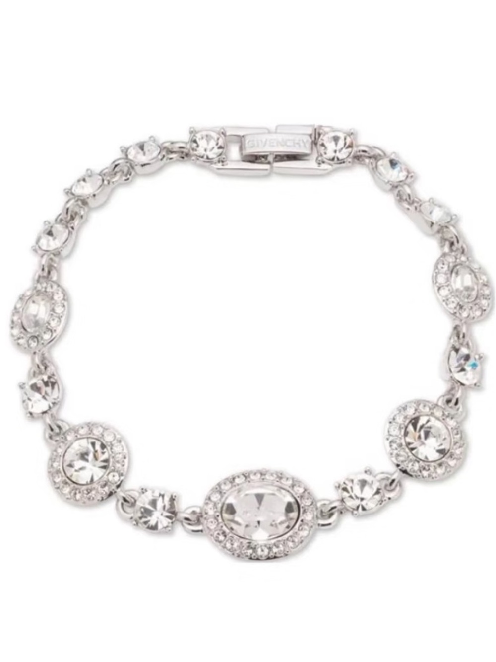 Givenchy Silver Crystal Link Bracelet - Picture 4 of 12